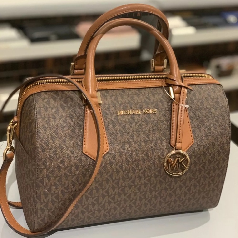 Michael kors Hayes Large duffle bag brown/Acorn - Picture 2 of 6